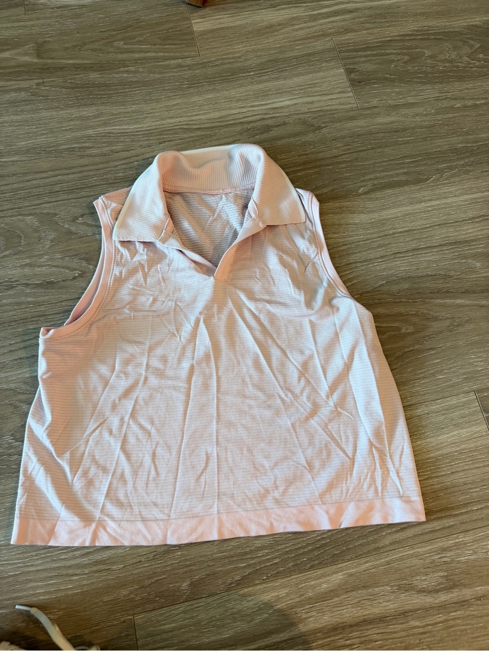 Lululemon Sleeveless Polo Top in Soft Blush Pink